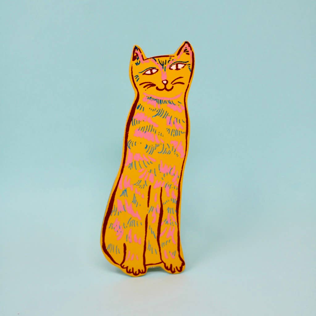 Cat Tails Bookmark: Yellow