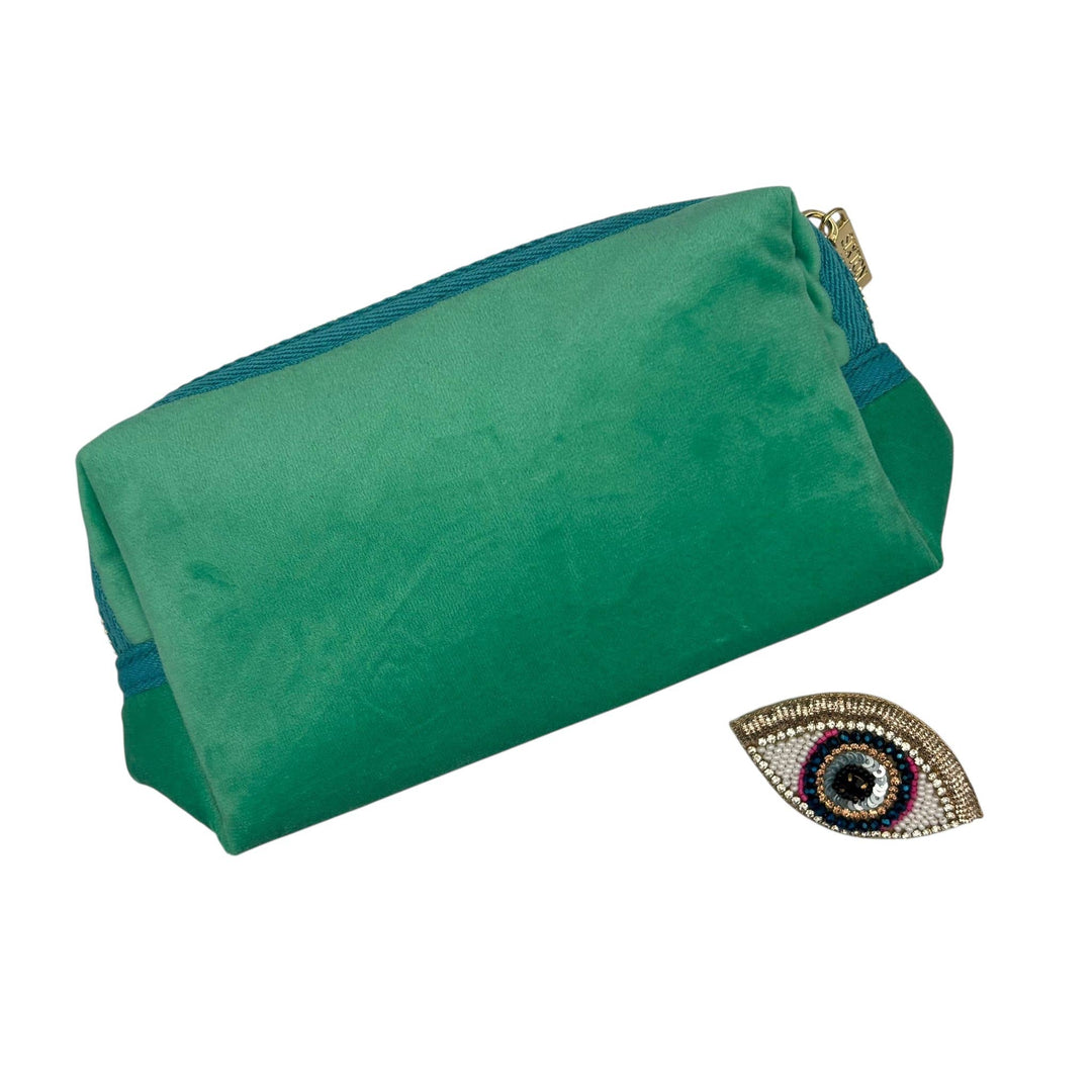 Marine small makeup bag with detachable brooch : Lobster