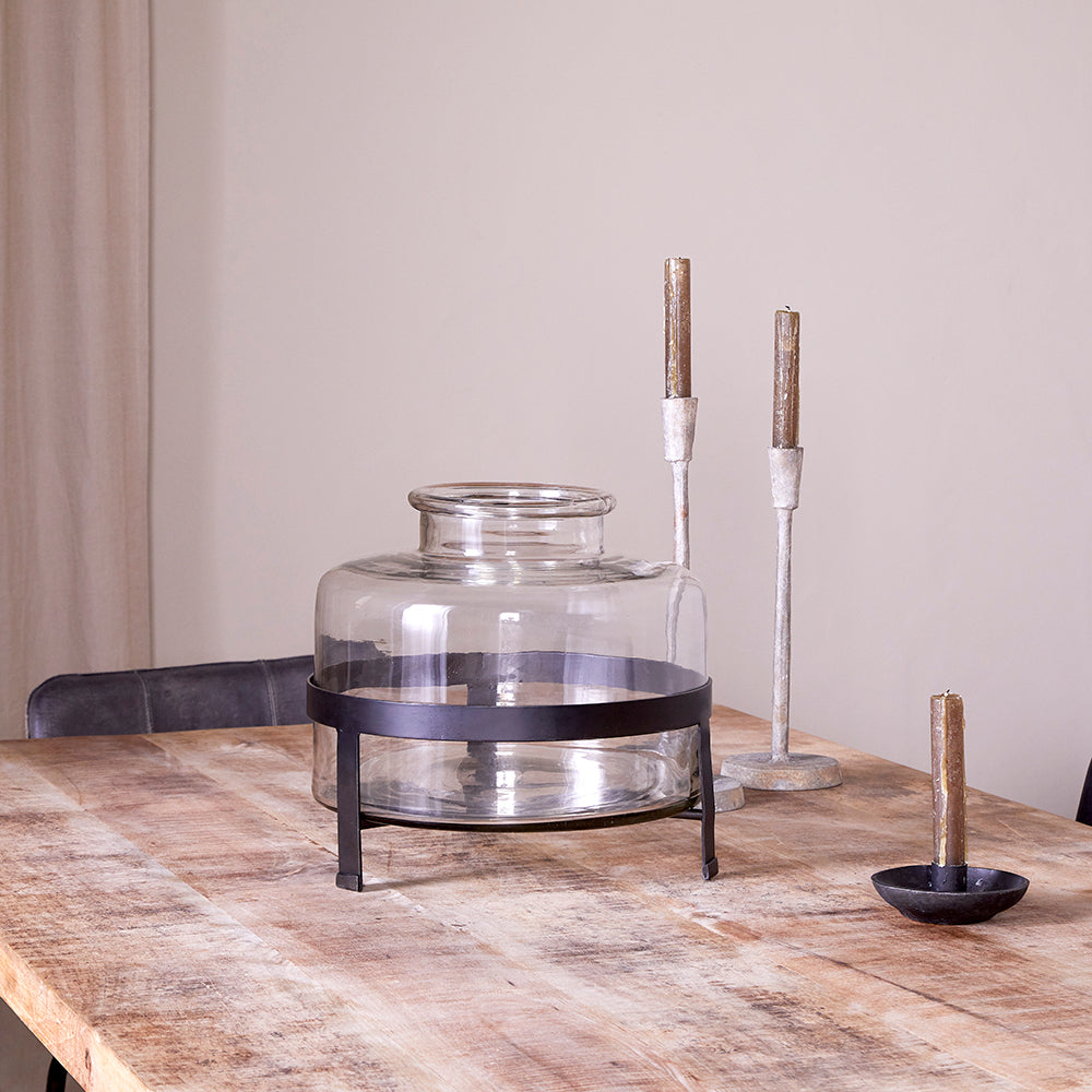 Akoro Recycled Glass Vase - Clear