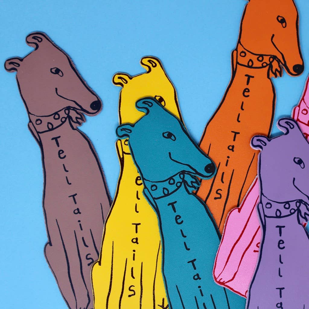 Dog Tails Bookmark: Orange