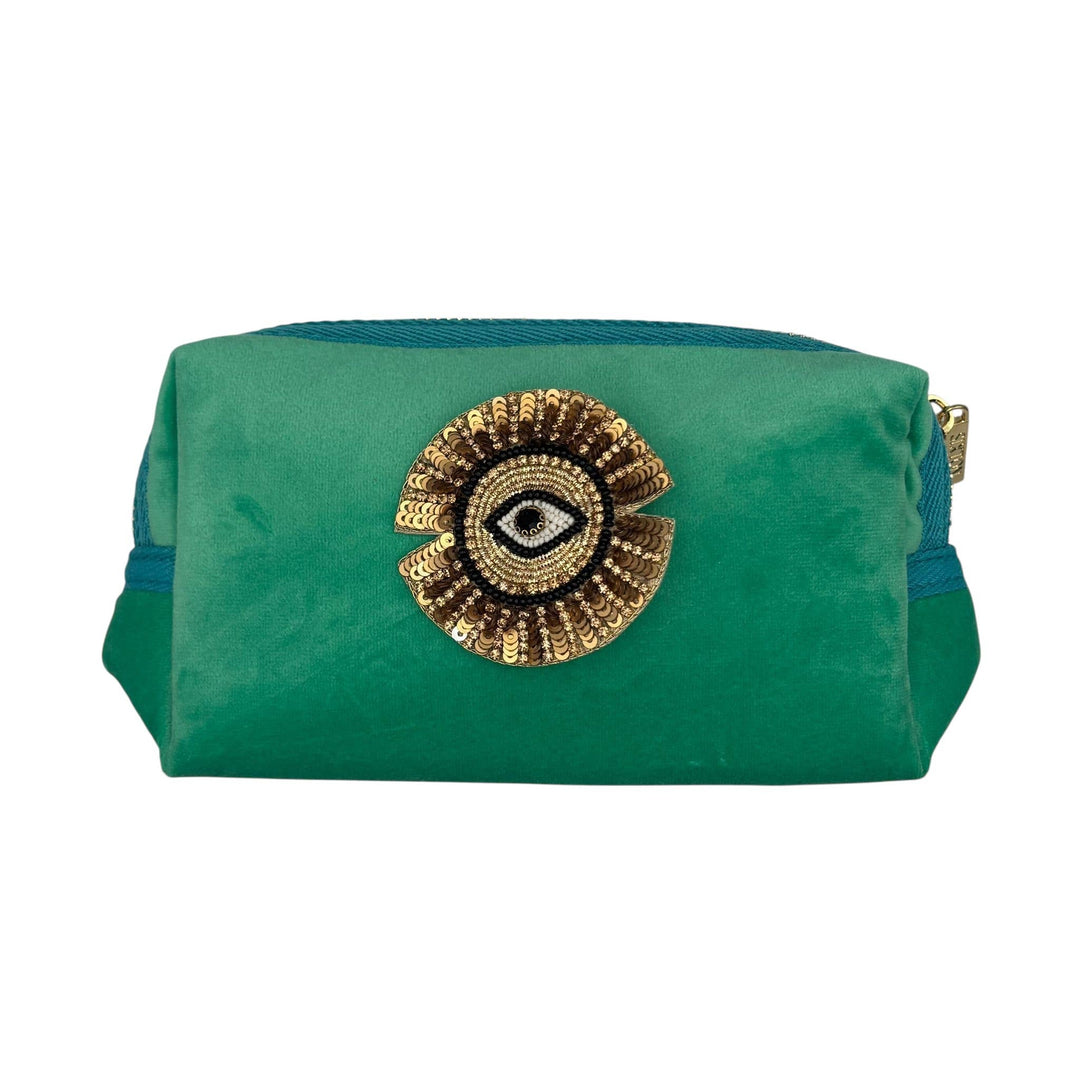 Marine small makeup bag with detachable brooch : Lobster