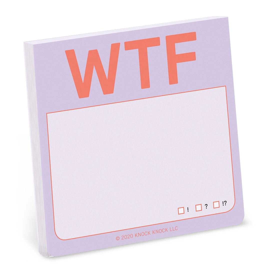 Knock Knock WTF Sticky Notes (Pastel Edition)