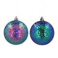Peacock Sparkling Acrylic Ball, 2as,  (LxWxD) 8x8x8cm