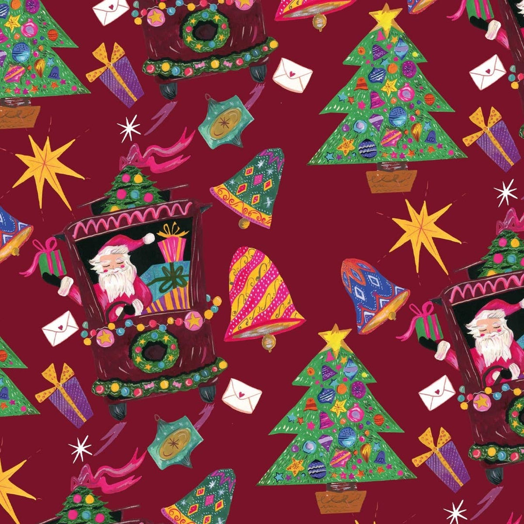 'Santa in Truck' Luxury Christmas Gift Wrap