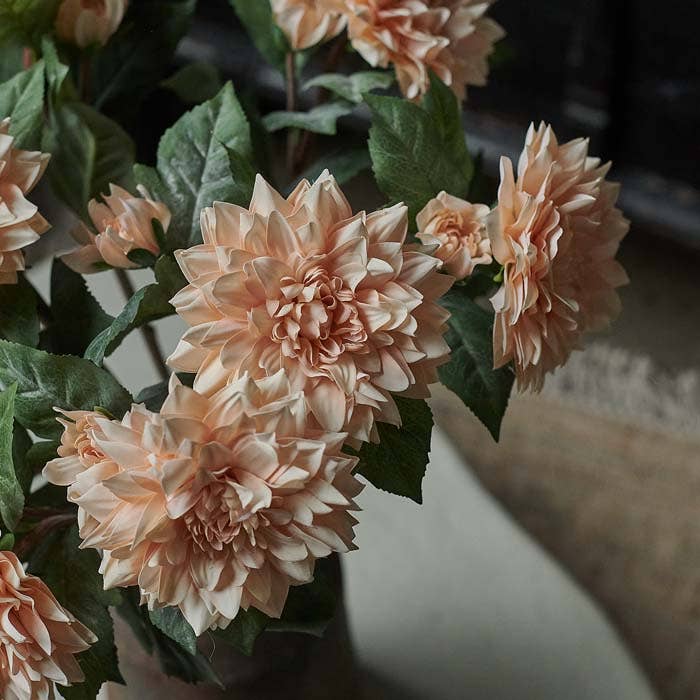 Abigail Ahern Real Touch  Dahlia Peach Stem - Artificial Flower