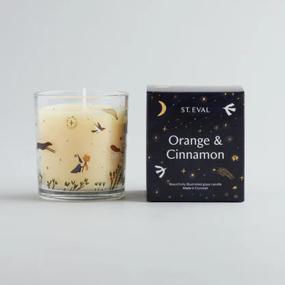 Orange & Cinnamon, Christmas Wonderland Glass Candle