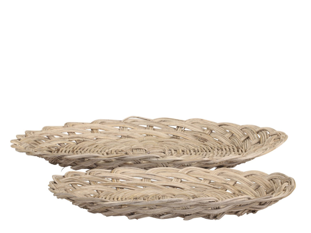 Trays braided set of 2