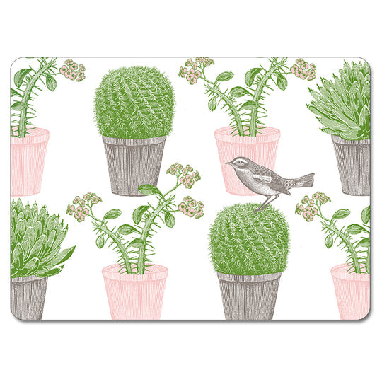 Cactus And Bird Tablemat Set Of 4