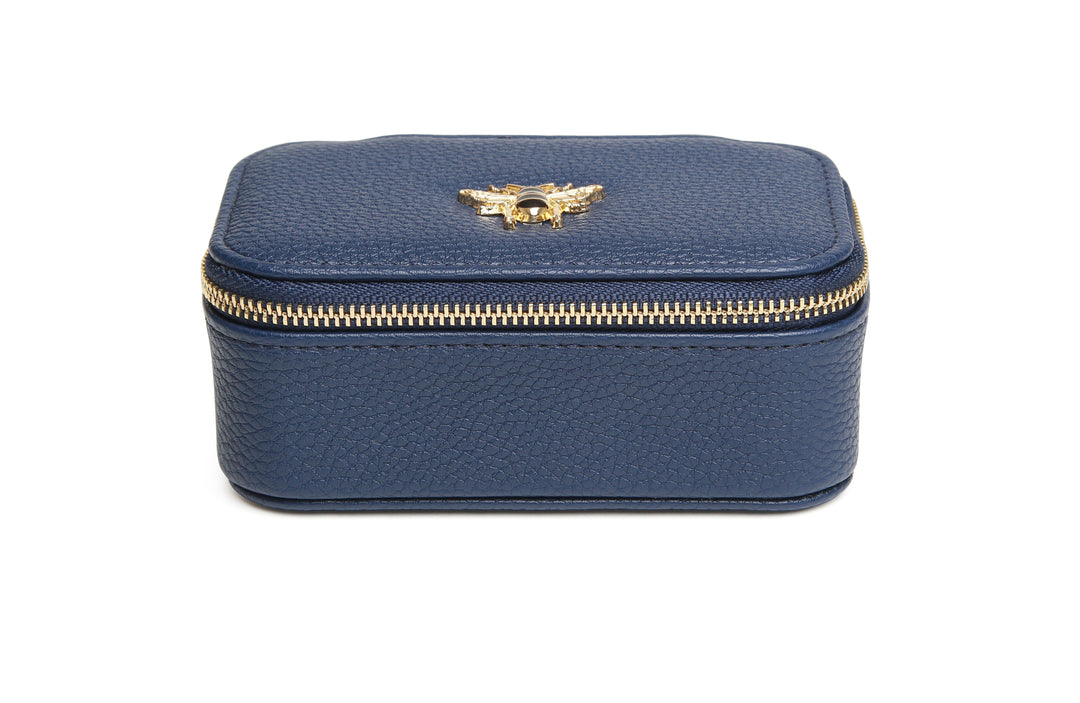 Navy - Mini Jewellery Box