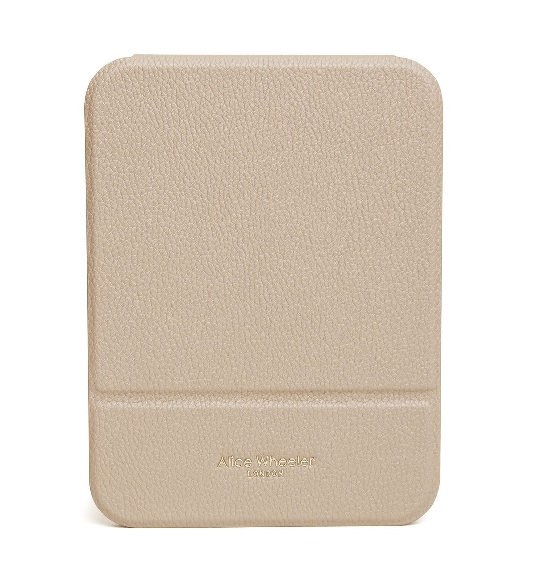 Stone folding travel mirror