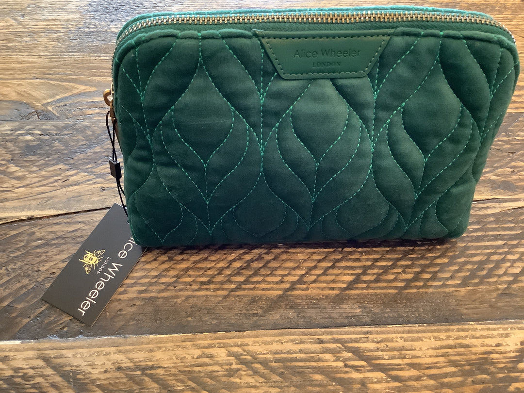 Velvet Make up Bag Teal