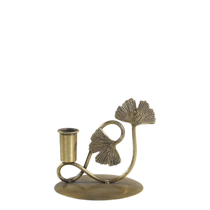 Candlestick with leaves