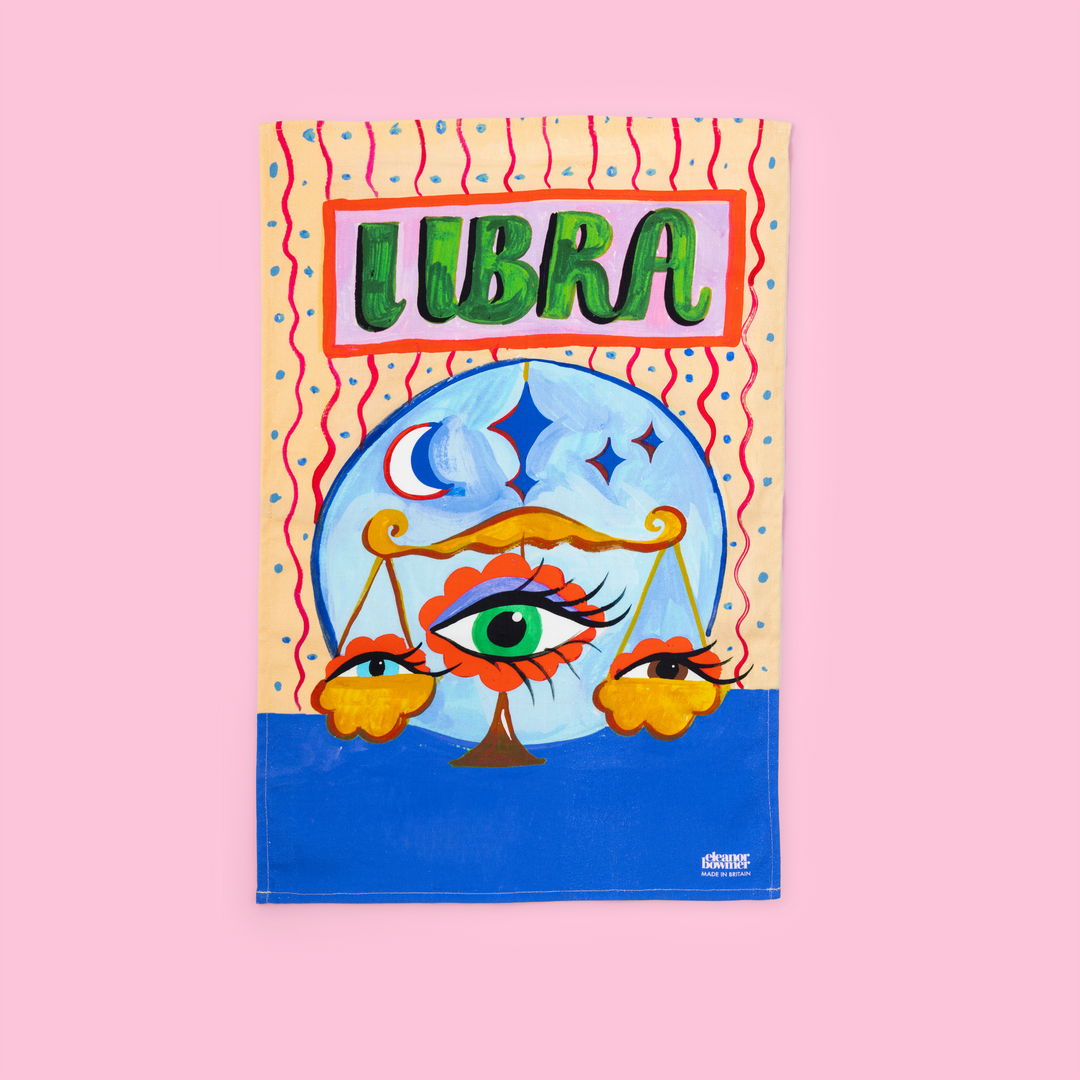 Libra Zodiac Tea Towel