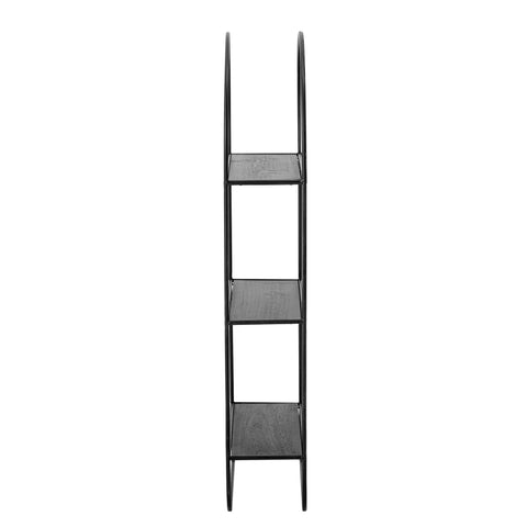 Hoang Mirror w/Shelf, Black, Metal