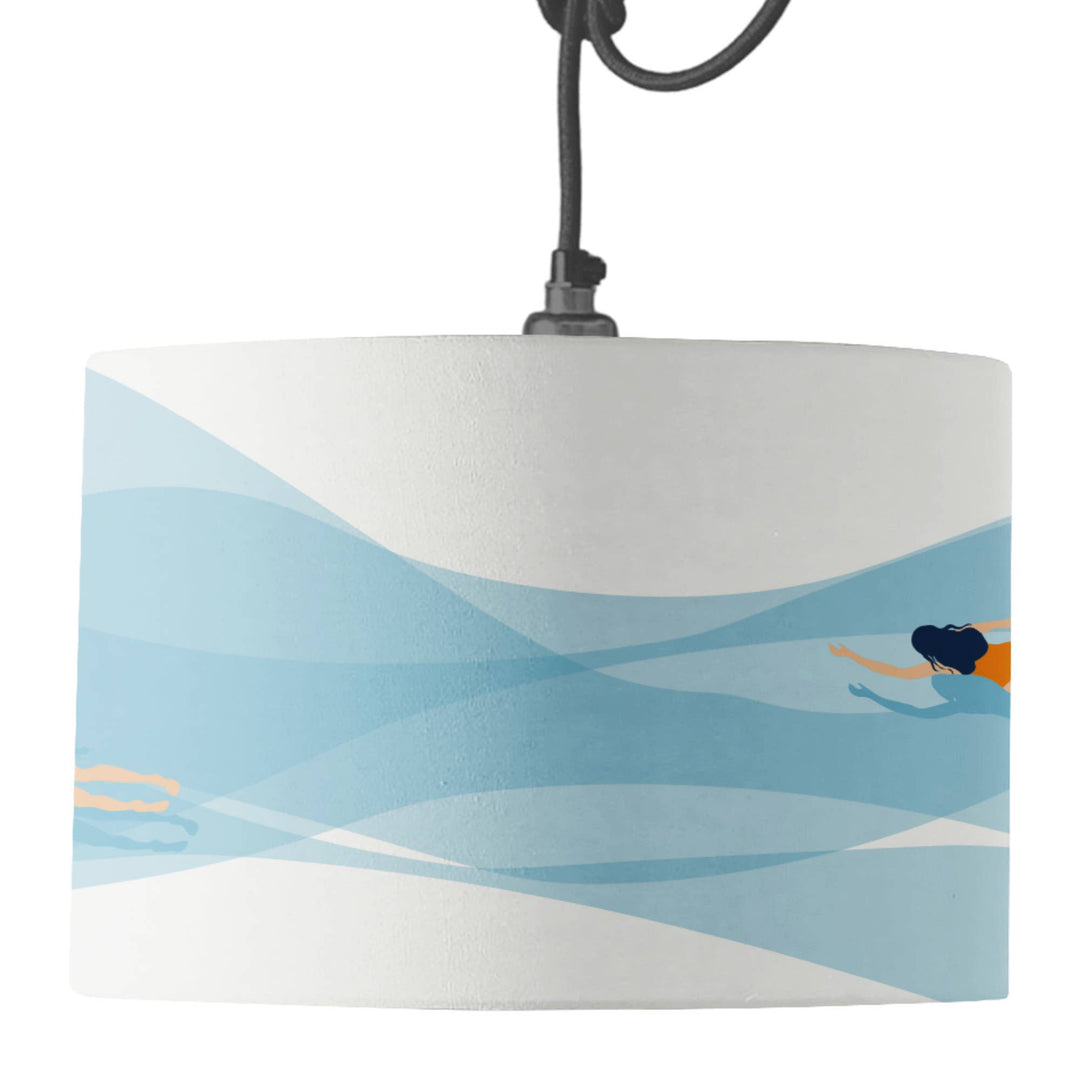 Swimming in the Deep Lamp Shade: Medium | 30cm / Lamp (Table or Floor)