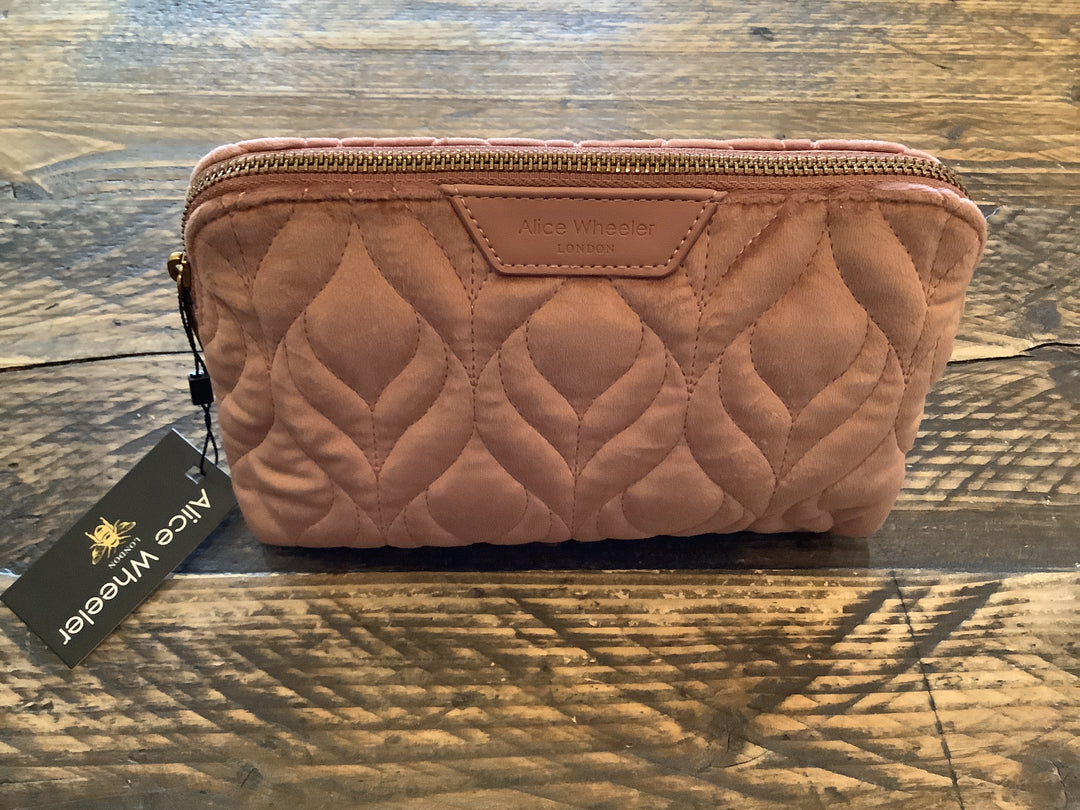 Velvet Make up Bag Pink