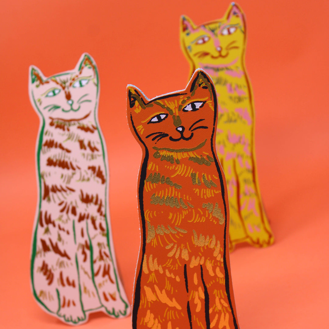 Cat Tails Bookmark: Pale Pink