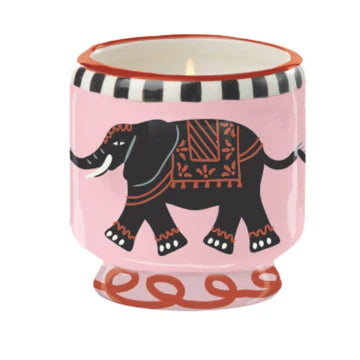 A Dopo 8oz/226g Elephant Ceramic Candle - Tobacco Vanilla