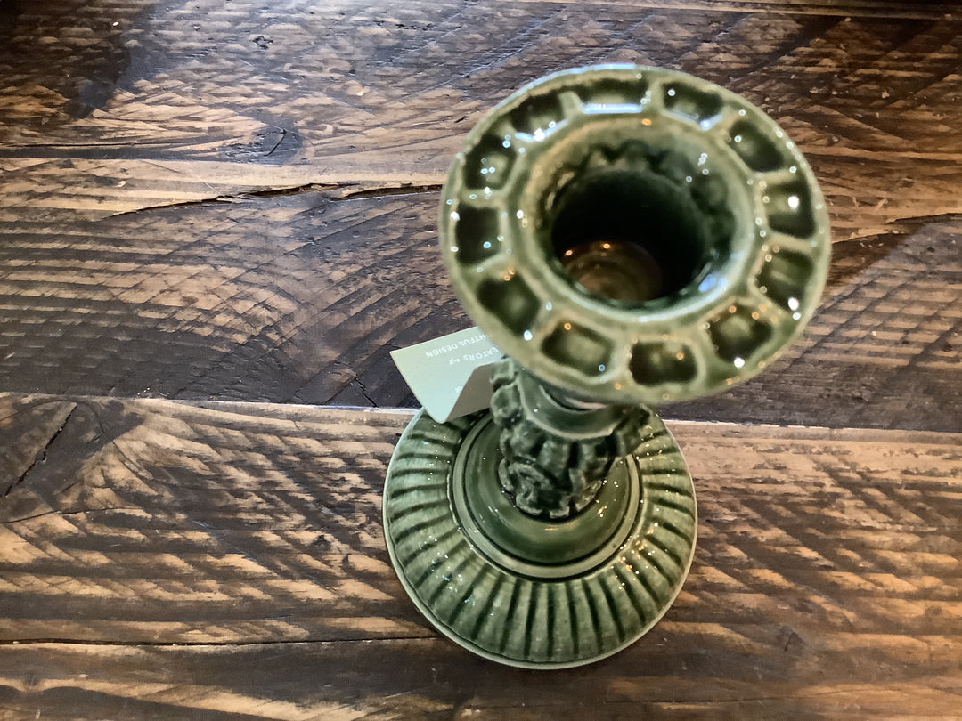 Enamel Candlestick Small - Forest