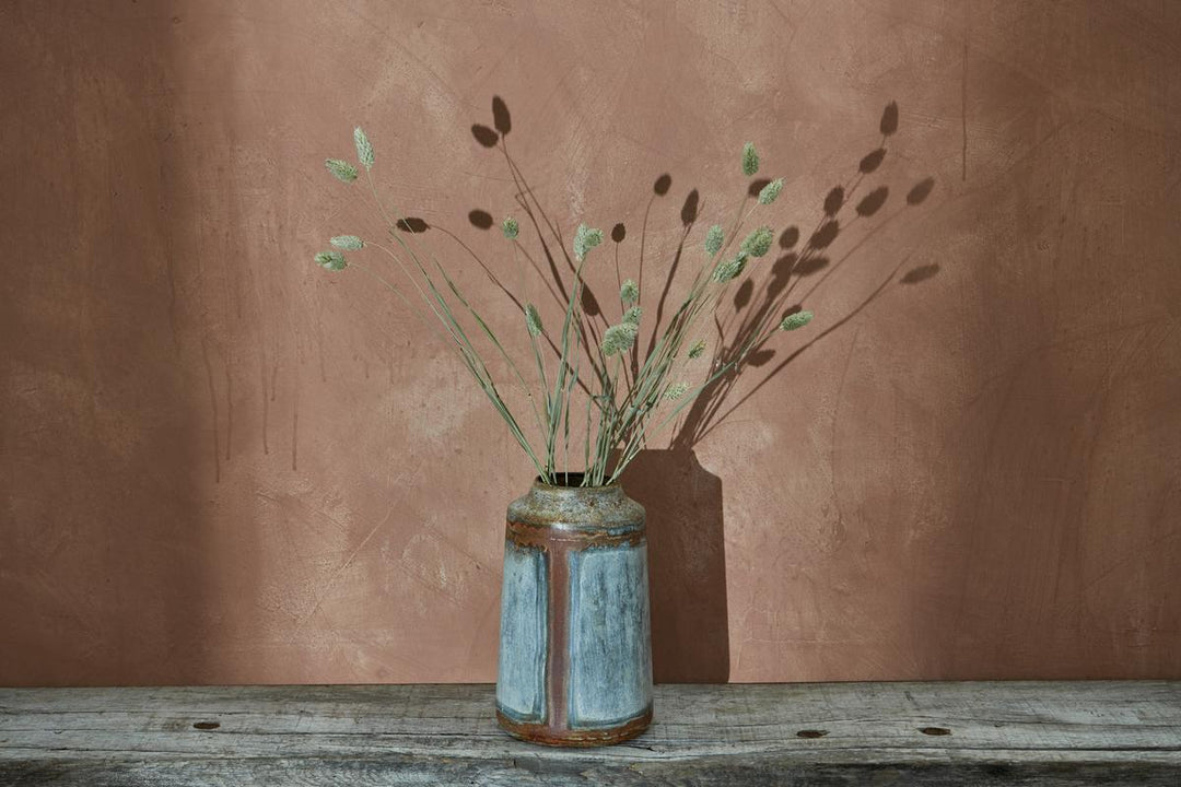 Bennu Straight Vase - Aged Zinc - 26 x 16cm (dia)