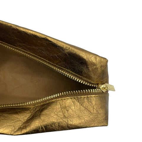 Bronze make-up bags in large