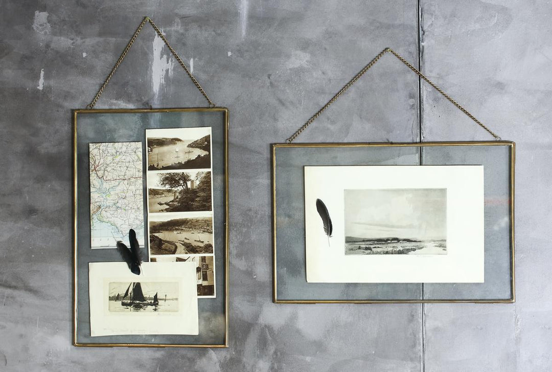 Gigantic Kiko Frame - Antique Brass - Landscape 35 X 50 X 1cm