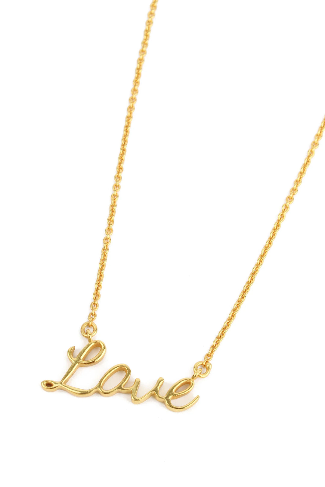 GOLD LOVE WRITING NECKLACE