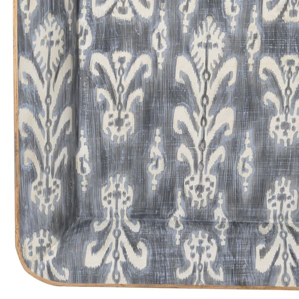 GREY IKAT TRAY TABLE