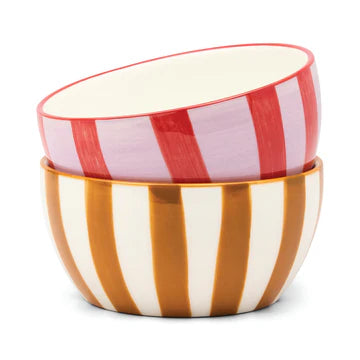 The Bella Dipping Bowls - Set of 2 Ochre & Rust