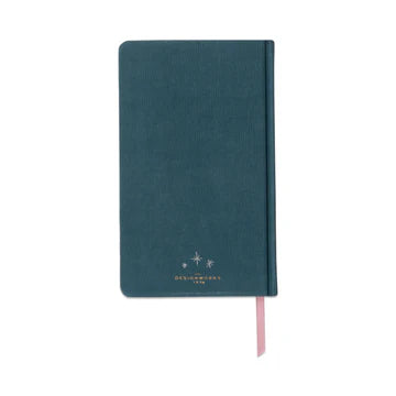 Celestial Bookcloth Journal - Teal Moon (FSC Mix Credit)