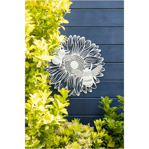 Sunflower Bees Plaque