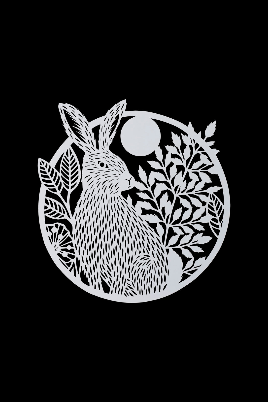 Hare And Moon Plaque