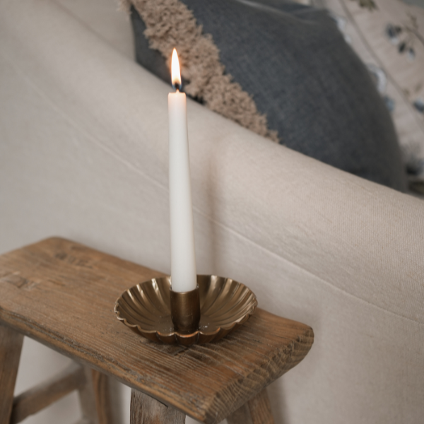 Scalloped Candle Holder