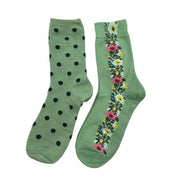 Mint floral & Madrid sock box duo
