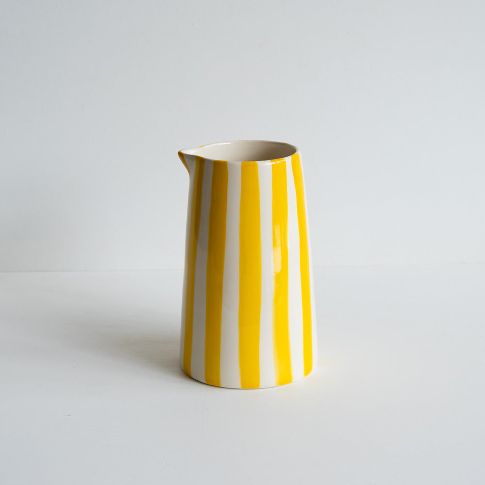 Large Jug Candy Stripe Turmeric