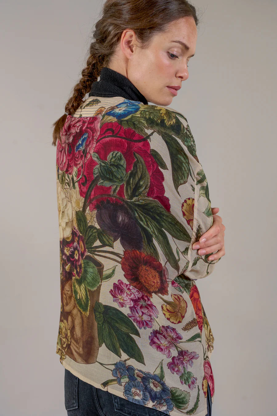 Primula Stone  Kimono