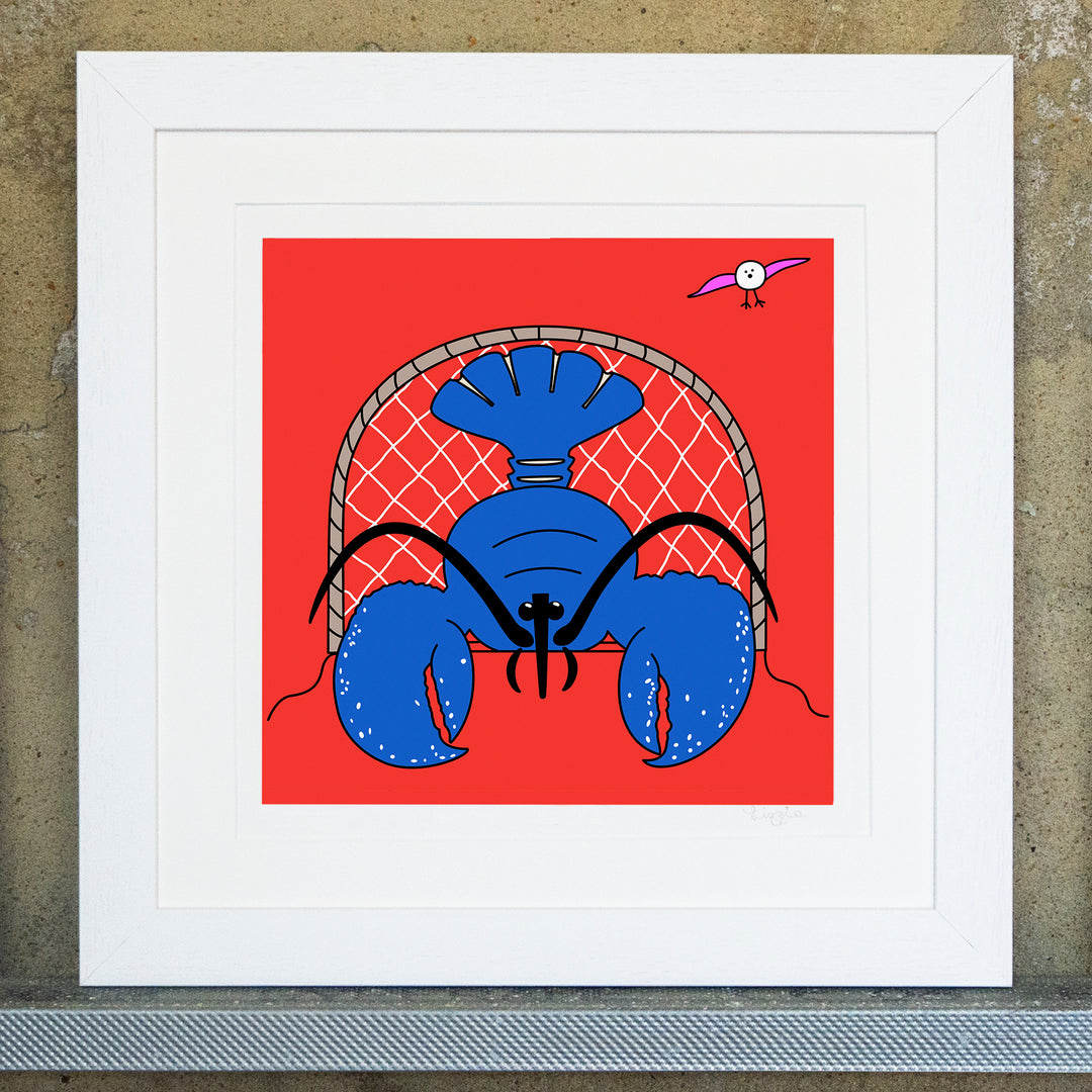 Print, Mount & Bag (12" Square) Signed Limited Edition - 'The Lompster'