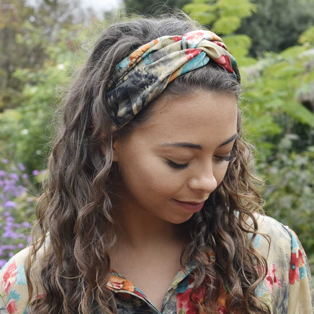 Colourful Floral Viscose Headband