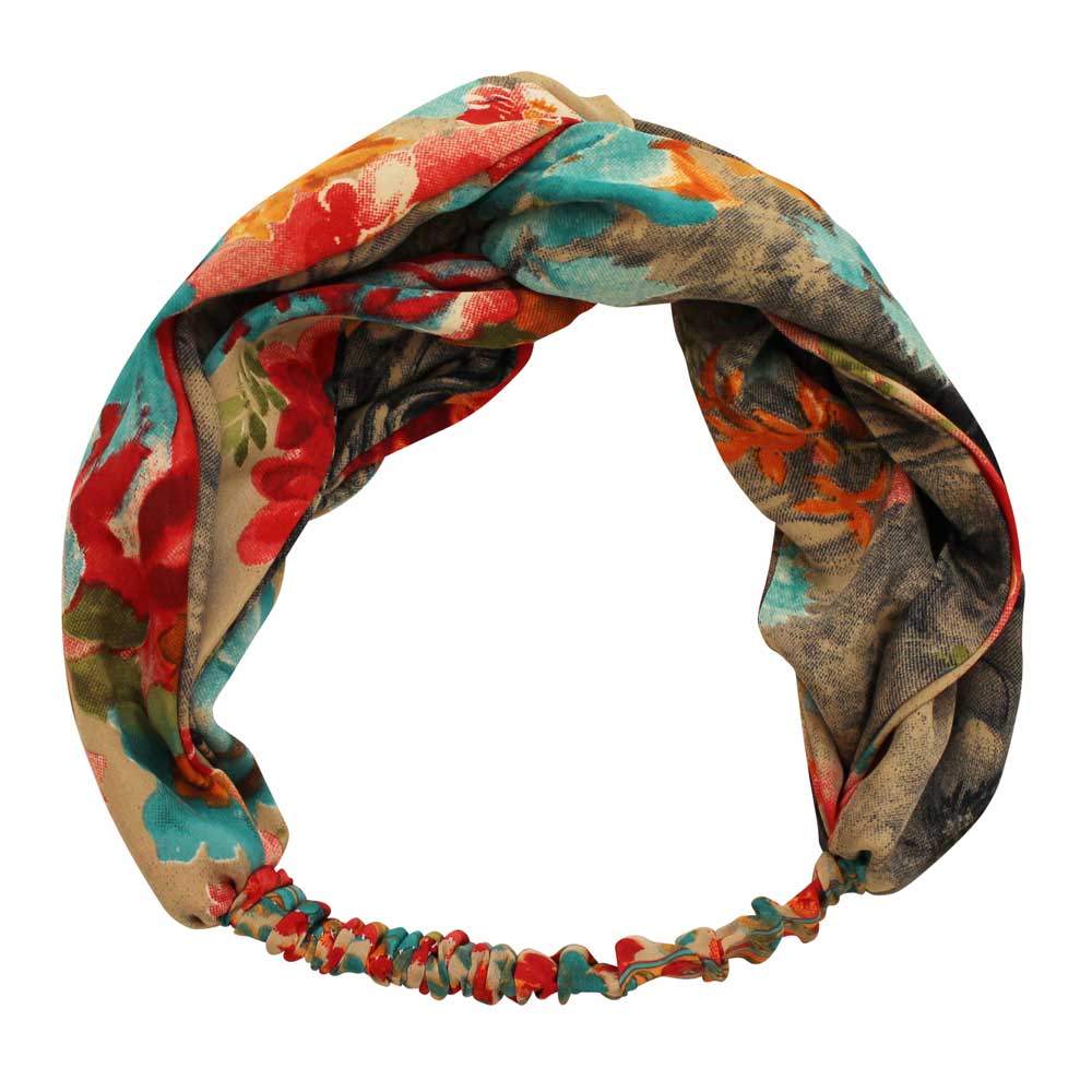 Colourful Floral Viscose Headband