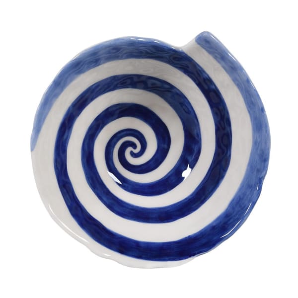 BLUE & WHITE SWIRL BOWL