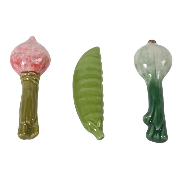 Set of 3 Garden Vegetable Cutlery Rest