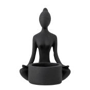 Benna Votive, Black, Resin