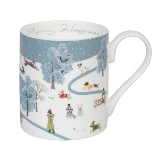 Christmas Scene Dogs Mug