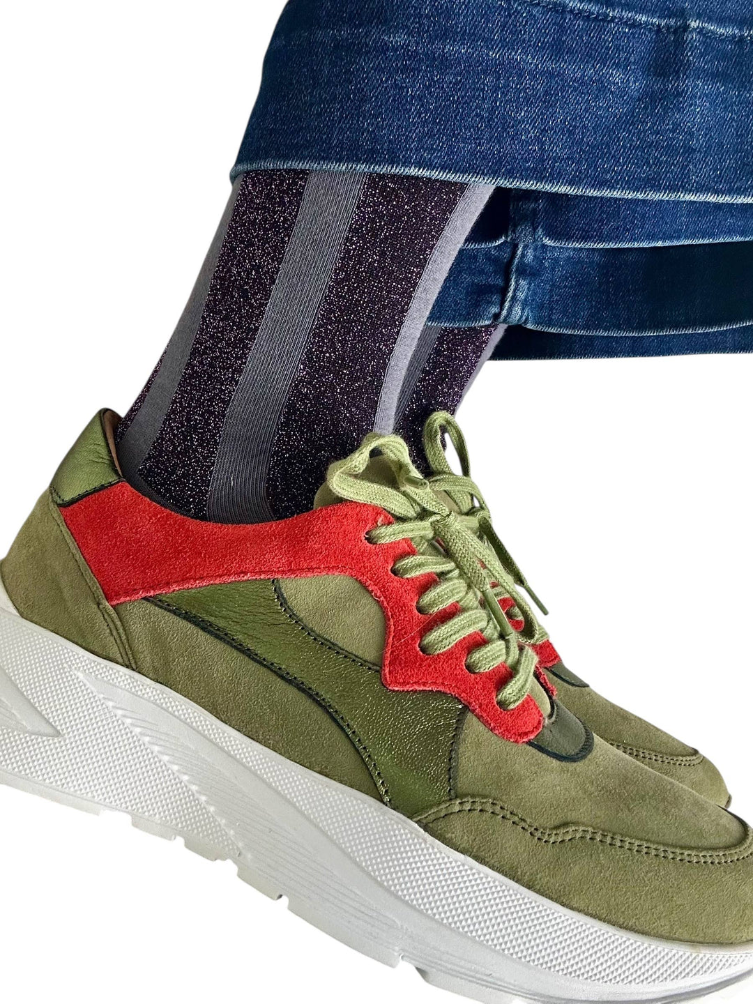 Berlin single socks (Blue, Purple, Red): Purple