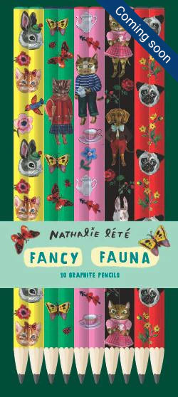 Fancy Fauna: 10 Graphite Pencils