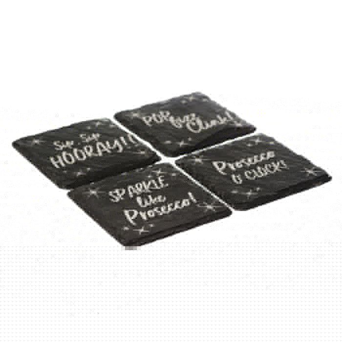 Prosecco Slate Coasters (Set of 4)