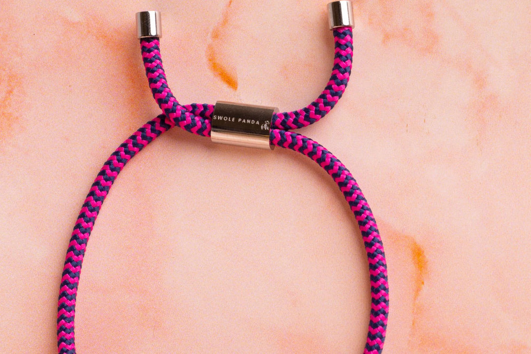 Rich Pink Zigzag Bracelet (Medium)