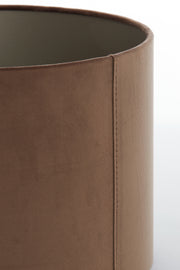 Shade cylinder 25-25-18 cm VELOURS chocolate brown