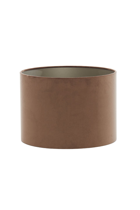 Shade cylinder 25-25-18 cm VELOURS chocolate brown