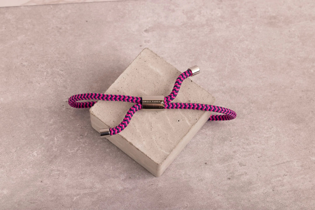 Rich Pink Zigzag Bracelet (Medium)